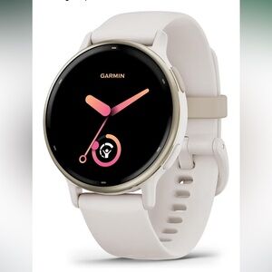 Garmin Cream Smartwatch with Black Display